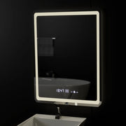 Rectangular LED mirror, 60x80cm, Wizz MotionGlow Marcello sensor, De-fogging system, Clock & Thermometer, Dimabila Mirrors Marcello Default Title Alessandro Design