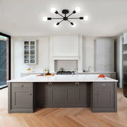 Mikkos 6XE27 chandelier, diameter 49cm, Black Modern Chandeliers Default Title Alessandro Design
