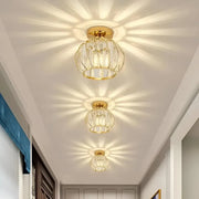 Monica Chandelier, 1XE27, Gold, D 16cm, Metal and Crystal Classic Chandeliers Default Title Alessandro Design
