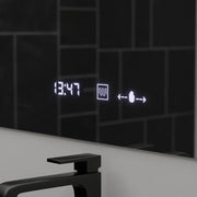 Rectangular LED mirror, 120x80cm, ABSOLU MotionGlow Marcello, Demisting System, Clock & Thermometer, Cosmetic Magnifier, Dimable Mirrors Marcello Default Title Alessandro Design