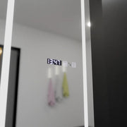 Rectangular LED Mirror, 45x140cm, Giulia Marcello Radar Sensor, De-fogging System, Clock & Thermometer, Dimabila, Dressing Couture Dressing Mirrors Default Title Alessandro Design