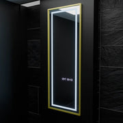 Rectangular LED Mirror, 45x140cm, Elena Marcello Radar Sensor, De-fogging System, Clock & Thermometer, Dimabila, Dressing Couture Dressing Mirrors Default Title Alessandro Design