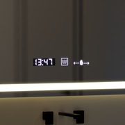 Rectangular LED Mirror 120x80cm Vérité MotionGlow Marcello, De-fogging System, Clock & Thermometer, Dimable W09/120X80BTRGB Mirrors Marcello Default Title Alessandro Design