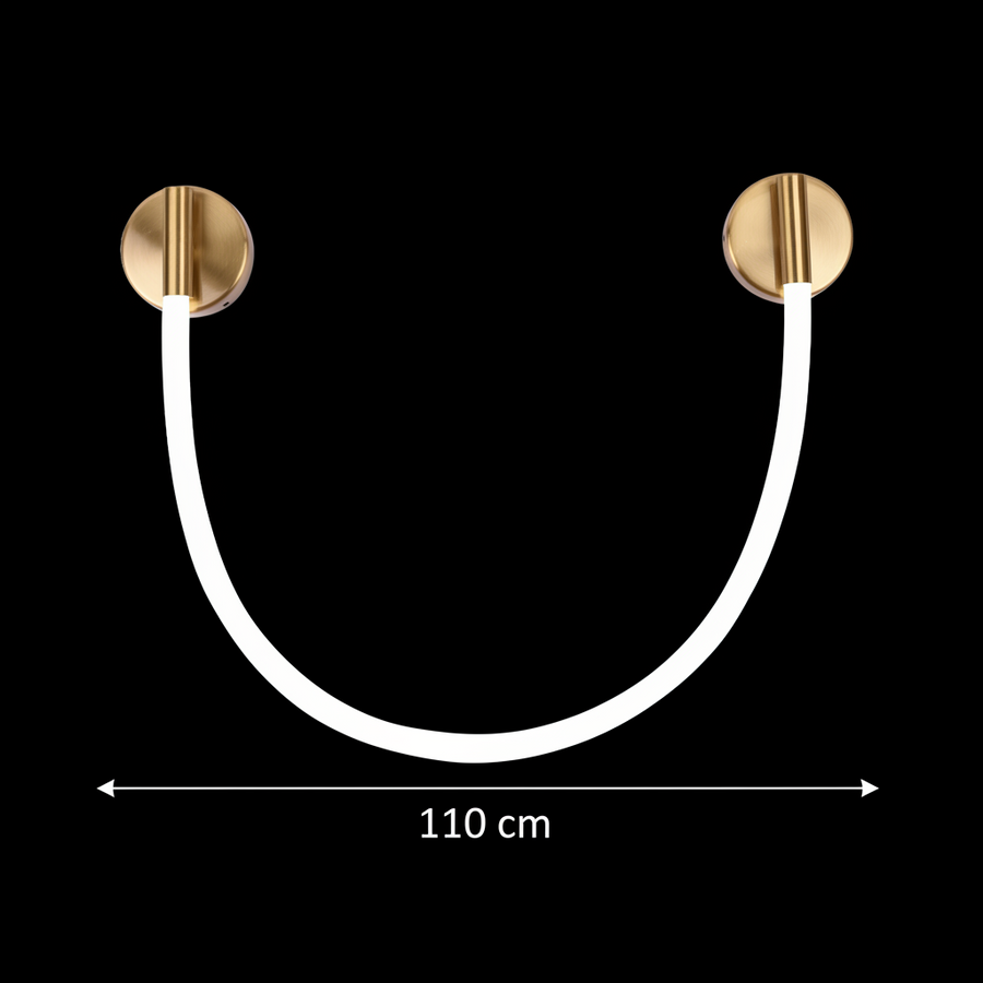 LED Wall Light, 110cm, 3000K/4000K/6000K, Gold Indoor Wall Lights Default Title Alessandro Design
