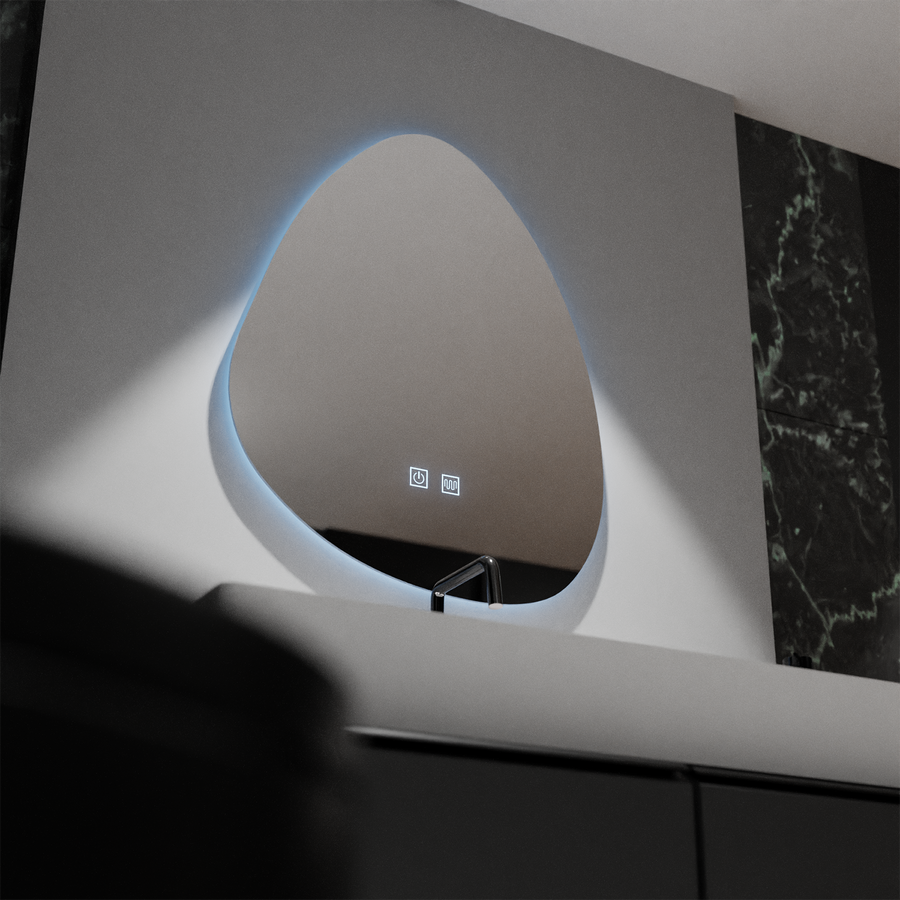 Organic LED Mirror 80x60cm, Fluido Touch, Demister System, Dimmable Mirrors Korman E Default Title Alessandro Design