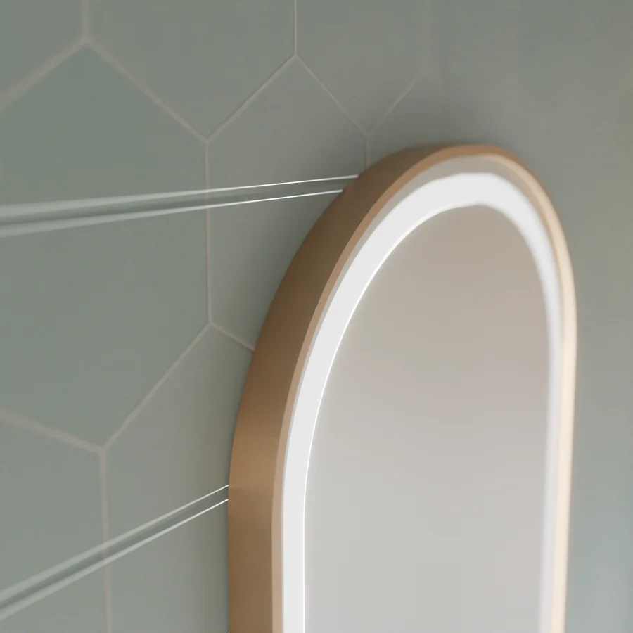 Oval LED mirror, 50x80cm, Roven Marcello MotionGlow sensor, De-fogging system, Clock & Thermometer, Dimable Mirrors Marcello Default Title Alessandro Design