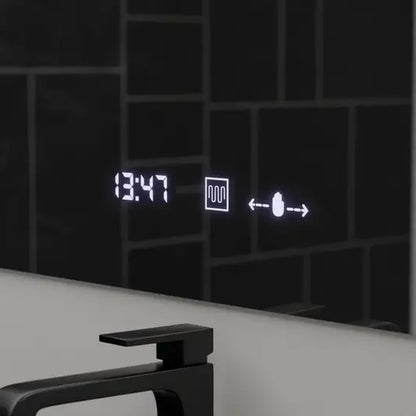 Rectangular LED mirror, 80x60cm, ABSOLU MotionGlow Marcello, Demisting System, Clock & Thermometer, Cosmetic Magnifier, Dimable Mirrors Marcello Default Title Alessandro Design