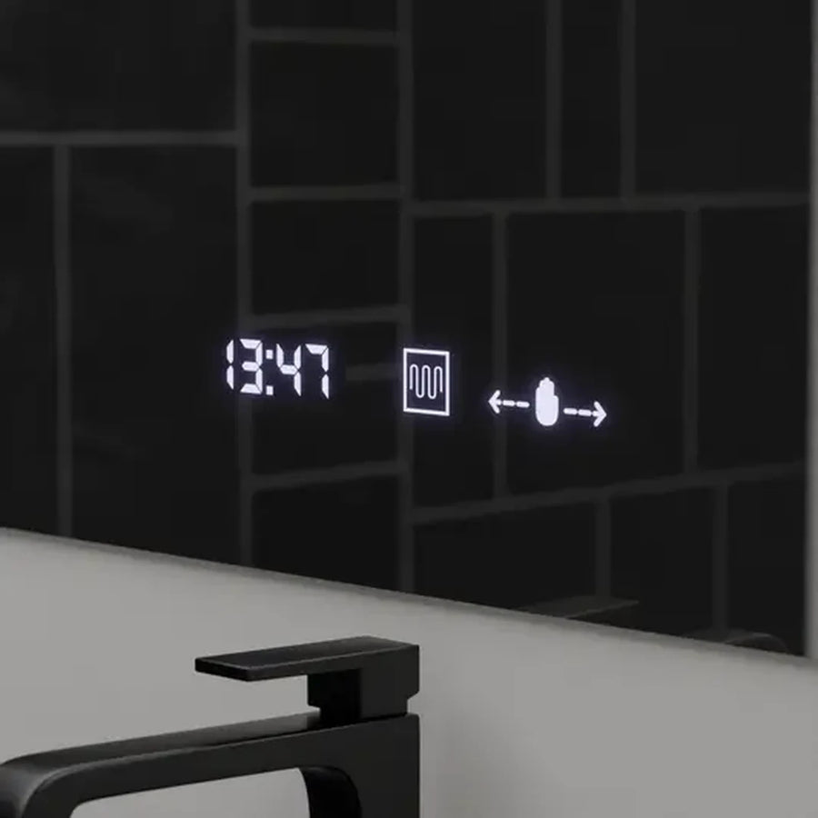 Rectangular LED mirror, 80x60cm, ABSOLU MotionGlow Marcello, Demisting System, Clock & Thermometer, Cosmetic Magnifier, Dimable Mirrors Marcello Default Title Alessandro Design