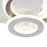LED Chandelier NYXORA 44W, 3 Circles, Cold/Warm/Neutral light, White LED Chandeliers Default Title Alessandro Design