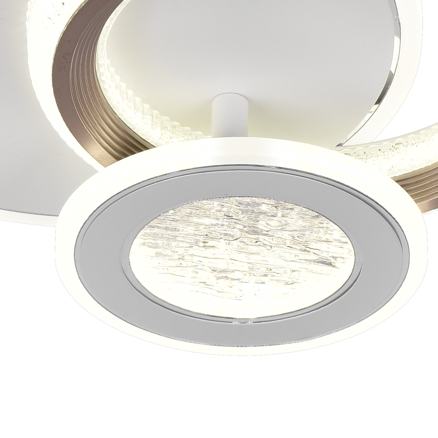 LED Chandelier NYXORA 44W, 3 Circles, Cold/Warm/Neutral light, White LED Chandeliers Default Title Alessandro Design