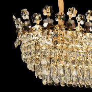 Candelabru Cristal FLORENCE Imperio 10x E14, 90cm, Auriu Lucios, Inaltime Reglabila Candelabre Cristal Default Title Alessandro Design