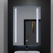Rectangular LED Mirror, 50x70cm, Dual Light Basic Touch LED Mirrors Default Title Alessandro Design