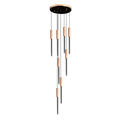 Candelabru Cristal LED BEAMLUX Supremo ,22W, Lumina Calda/Neutra/Rece, Diametru 35cm Auriu Candelabre Cristal Default Title Alessandro Design