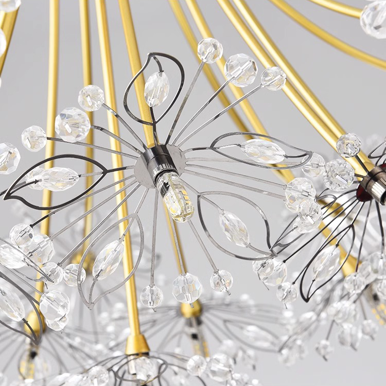 Petito Crystal Candelabra, 12XG4, Gold, Diameter 52cm Crystal Candelabra Default Title Alessandro Design
