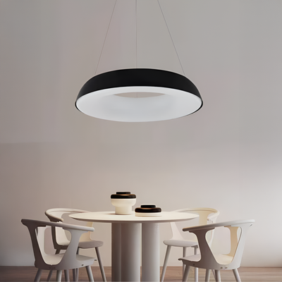 Suspended LED chandelier with remote control CHIARA, 73W, Cold/Warm/Neutral Light, Dimmable, Black