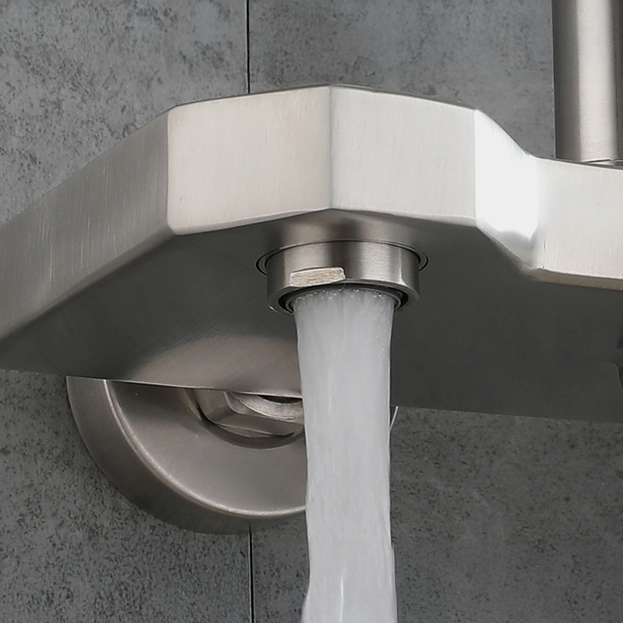 Shower Column, SUS304 Stainless Steel, Satin, N/LY001 Faucets & Shower Columns Default Title Alessandro Design