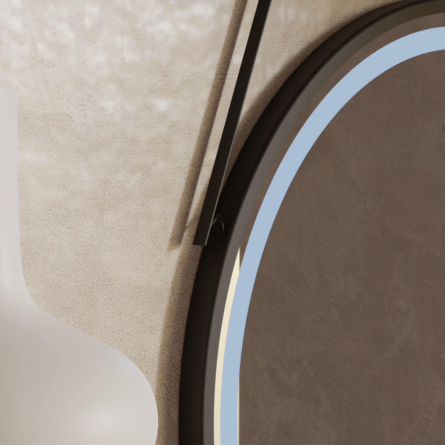 Round LED mirror, 60cm, Basic Touch Mirrors Korman C Default Title Alessandro Design