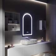 Touch LED mirror with defogging function, 80x50cm Mirrors Korman E Default Title Alessandro Design