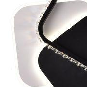 Crystal LED chandelier PRISMIQ 39W, 3 Squares, Cold/Warm/Neutral light, Black LED Chandeliers Default Title Alessandro Design