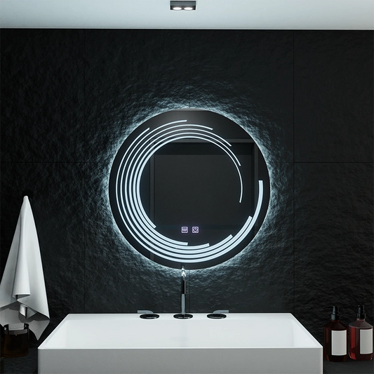 Mirror LED Round 70cm Lira Verità Touch Dimable Defrition System