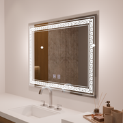 Rectangular LED mirror 80x60 Touch Volta De-fogging system Mirrors Korman E Default Title Alessandro Design