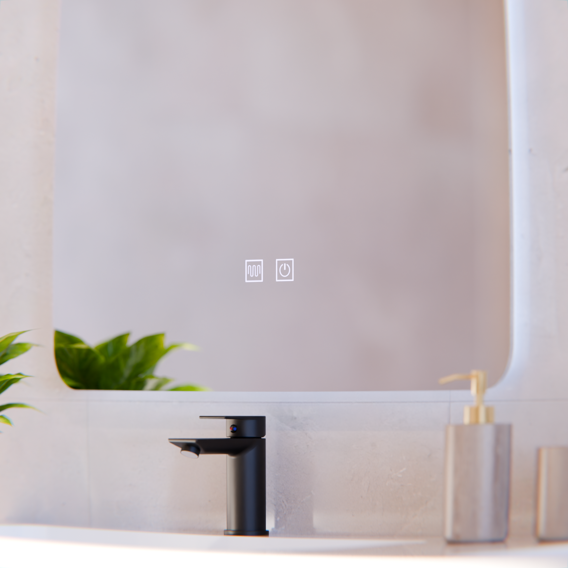 Touch Alexandra LED Mirror, Demister System 45X60cm Korman Mirrors E Default Title Alessandro Design