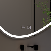 LED Touch Quassare Mirror, Demister System 90x65 cm Mirrors Korman E Default Title Alessandro Design