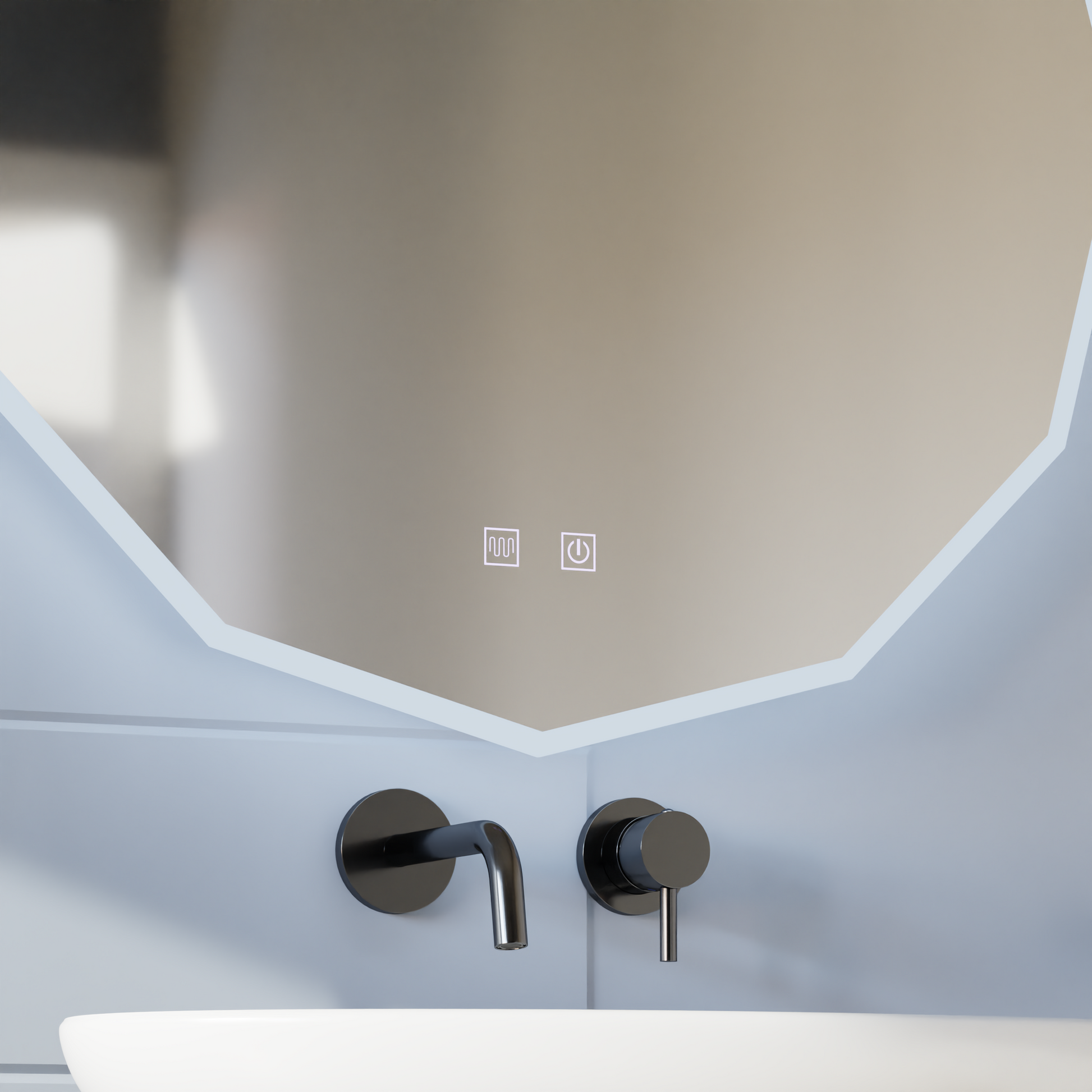 LED Round Mirror, 80cm, VIVO Touch, Demister System, Dimmable Mirrors Korman E Default Title Alessandro Design