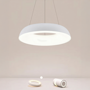 Lustra LED suspendata cu Telecomanda CHIARA, 73W, Lumina Rece/Calda/Neutra, Dimabila, Alb Lustre LED cu Telecomanda Default Title Alessandro Design