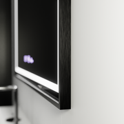 Rectangular LED Mirror, 120x80cm, Verite Majeste Noir Motion Glow Marcello, De-fogging System, Clock & Thermometer, Dimable Mirrors Marcello Default Title Alessandro Design