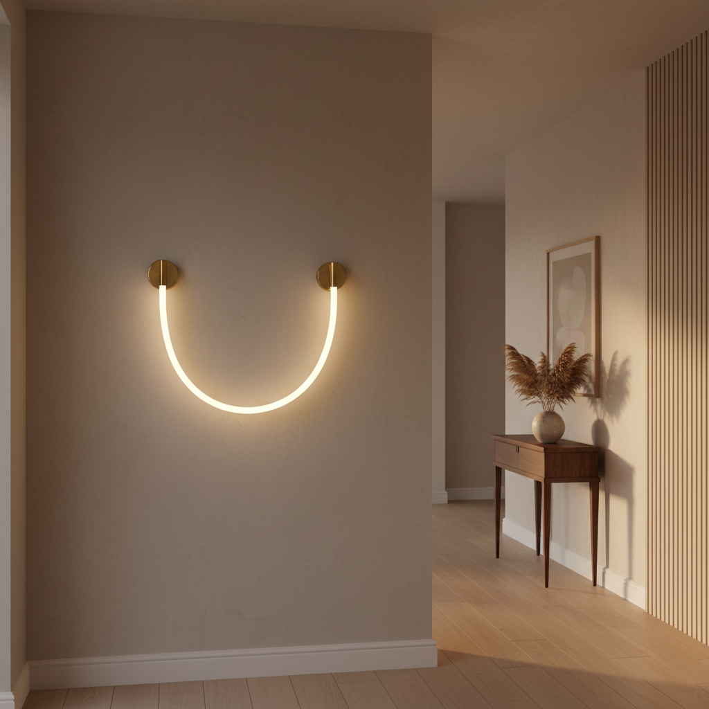 LED Wall Light, 110cm, 3000K/4000K/6000K, Gold Indoor Wall Lights Default Title Alessandro Design