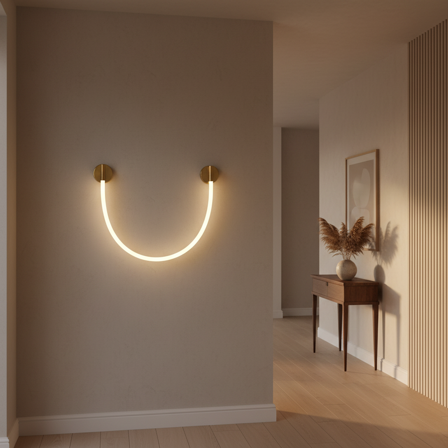 LED Wall Light, 110cm, 3000K/4000K/6000K, Gold Indoor Wall Lights Default Title Alessandro Design