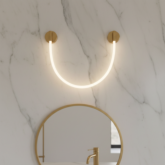 LED Wall Light, 110cm, 3000K/4000K/6000K, Gold Indoor Wall Lights Default Title Alessandro Design