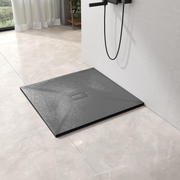 Square shower tray 90x90 cm, slim 3 cm, dark gray Home & Garden Default Title Alessandro Design