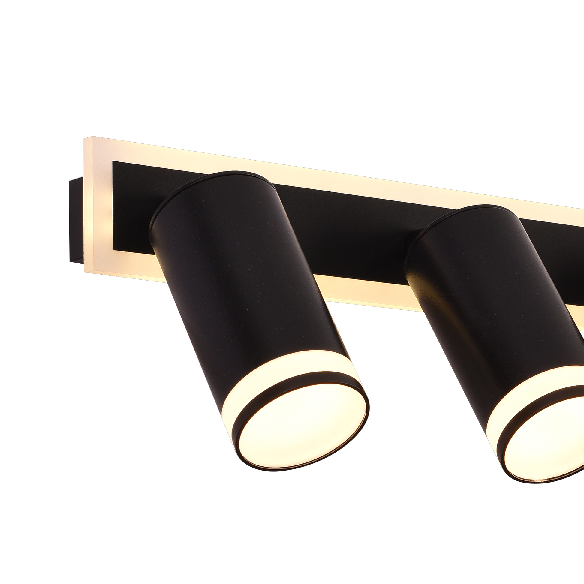 LED Chandelier Ellen 46W Cold/Warm/Neutral Light Adjustable Projector Acrylic and Black Metal LED Chandeliers Default Title Alessandro Design