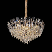 Candelabru Cristal, AURELIUS Magno, 11xE14, Diametru 60cm, Auriu Lucios, Inaltime Reglabila, Metal si Cristal Candelabre Cristal Default Title Alessandro Design
