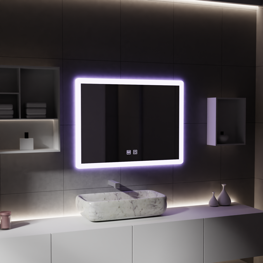 Rectangular LED mirror, 80x60cm, Touch VENERA, Demister System, Dimmable Mirrors Korman E Default Title Alessandro Design