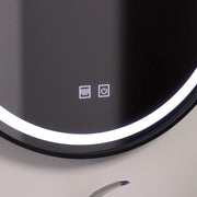 LED Round Mirror 60cm, Lucea Touch, Demist System, Dimmable Bathroom Mirror with LED and Demist Default Title Alessandro Design