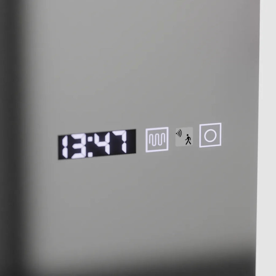 Rectangular LED Mirror, 60x150cm, Alessia Marcello Radar Sensor, De-fogging System, Clock & Thermometer, Dimabila, Dressing Couture Dressing Mirrors Default Title Alessandro Design