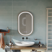 LED Touch Impora Mirror Demist System 50x80 cm Rose Gold Frame Mirrors Korman E Default Title Alessandro Design