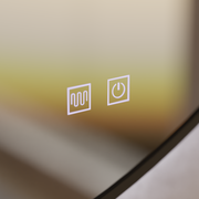 Mirror LED Touch Fiero Demister System 60X60cm Mirrors Korman E Default Title Alessandro Design
