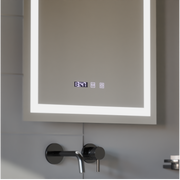 MODENA LED Touch Mirror De-fogging System, Clock and Temperature 60x80 cm Korman S Mirrors Default Title Alessandro Design
