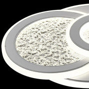 KOMPACTO LED Chandelier 47W, 3 Circles, Cold/Warm/Neutral light, White LED Chandeliers Default Title Alessandro Design
