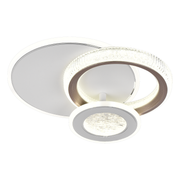 LED Chandelier NYXORA 44W, 3 Circles, Cold/Warm/Neutral light, White LED Chandeliers Default Title Alessandro Design