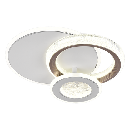 LED Chandelier NYXORA 44W, 3 Circles, Cold/Warm/Neutral light, White LED Chandeliers Default Title Alessandro Design