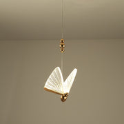 Acrylic Butterfly LED Pendant Light 9W, Warm/Neutral/Cool Light 3000K/4000K/6000K, Gold, Metal and Acrylic, Height Adjustable LED Chandeliers Default Title Alessandro Design