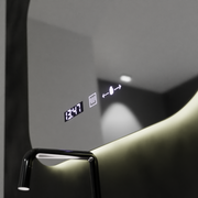 Rectangular LED mirror 60x60 Aura Riflesso Puro MotionGlow Marcello, Demisting System, Thermometer and Clock, Dimable Mirrors Marcello Default Title Alessandro Design
