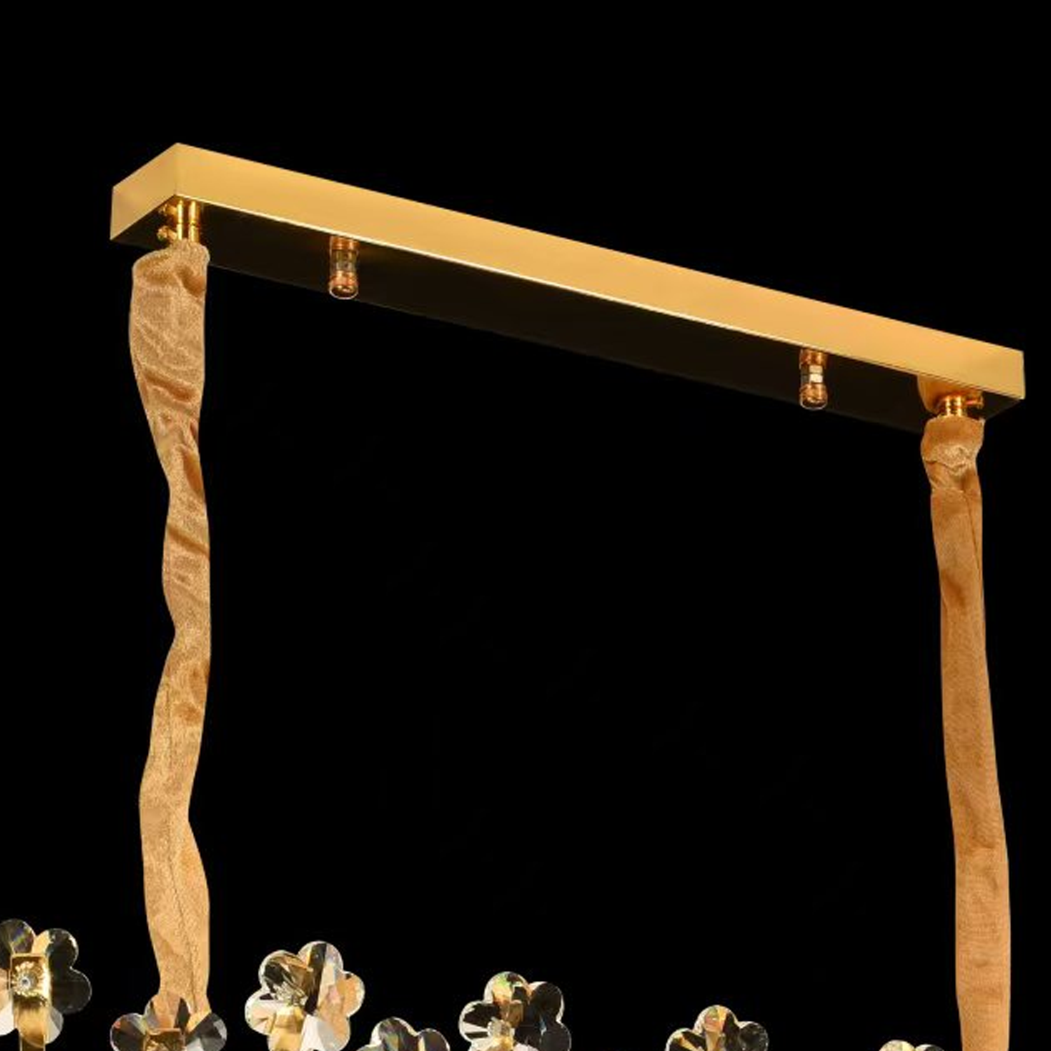 Candelabru Cristal FLORENCE Imperio 10x E14, 90cm, Auriu Lucios, Inaltime Reglabila Candelabre Cristal Default Title Alessandro Design