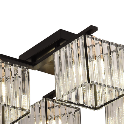 Lustra Georgiana, LC111/4BK, 4x E27, Negru, Metal Lustre Clasice Default Title Alessandro Design