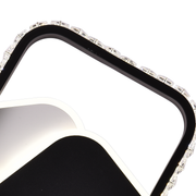 Crystal LED chandelier PRISMIQ 39W, 3 Squares, Cold/Warm/Neutral light, Black LED Chandeliers Default Title Alessandro Design